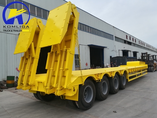4 Achsen Schwermaschinentransport Niedrigbettlader Lkw-Anhänger für Sattelzug 8.0-20
