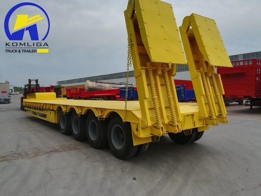 4 Achsen Schwermaschinentransport Niedrigbettlader Lkw-Anhänger für Sattelzug 8.0-20