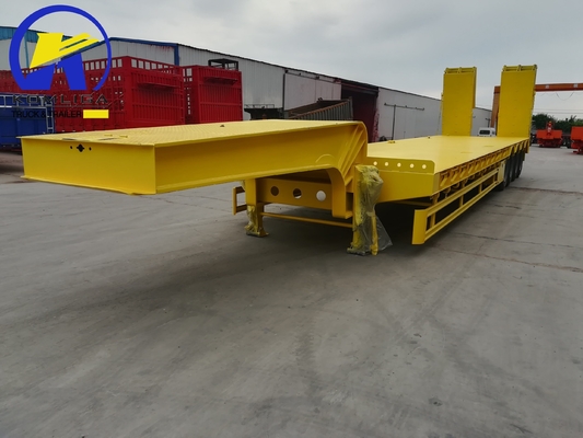 4 Achsen Schwermaschinentransport Niedrigbettlader Lkw-Anhänger für Sattelzug 8.0-20