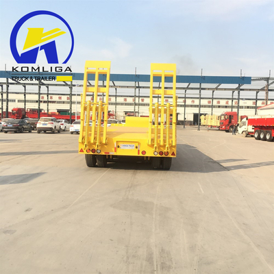 Mechanische Aufhängung 40FT 3 Achsen Flachbett/niedrigbett Semi-Anhänger für Container/Maschine