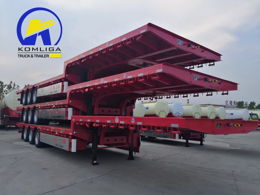 40-60 Tonnen 2-3 Achsen Baggerwagen Semi Lowboy Low-Bed Semi Trailer für und Transport