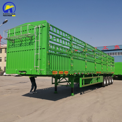 3 Achsen 4 Achsen Boxanhänger Container Halbanhänger Zaun Ladungsanhänger mit Fuwa/BPW-Achse