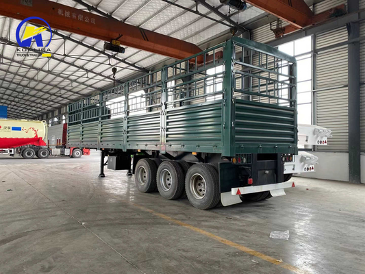 50 t Seitenschutz-Semianhänger mit Selbstdumpingfunktion Seitenstrahl 16 mm Kanalstahl