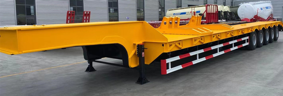 2-5 Achsen Gooseneck Low Bed Semi Trailer mit Ramp Jost 2,0 oder 3,5 Zoll King Pin