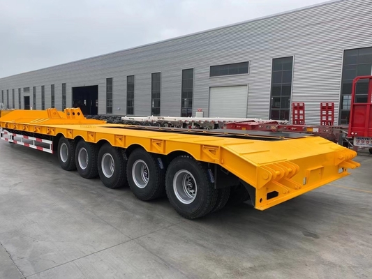 2-5 Achsen Gooseneck Low Bed Semi Trailer mit Ramp Jost 2,0 oder 3,5 Zoll King Pin
