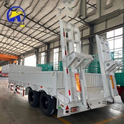 LED-Licht 3 Achse Gänsehals Lowbed Semi-Trailer mit Ramp Customized Anforderung Anpassung