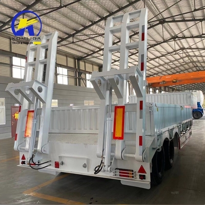 LED-Licht 3 Achse Gänsehals Lowbed Semi-Trailer mit Ramp Customized Anforderung Anpassung