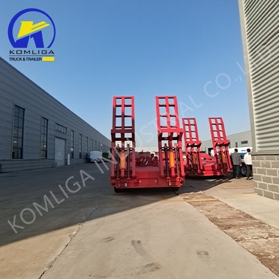 1100r20 3/4/5/6/7/8 Achse Niedrigbett Lowboy Abnehmbarer Gänsenhals Lkw Niedrigbett Semi-Anhänger