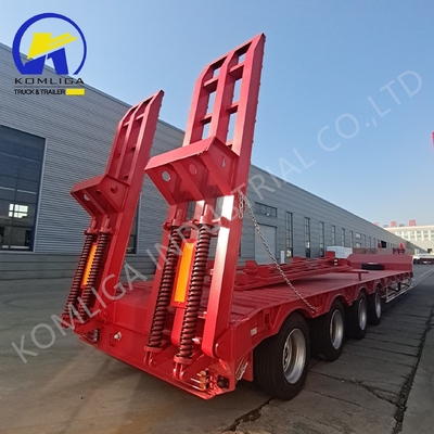 1100r20 3/4/5/6/7/8 Achse Niedrigbett Lowboy Abnehmbarer Gänsenhals Lkw Niedrigbett Semi-Anhänger