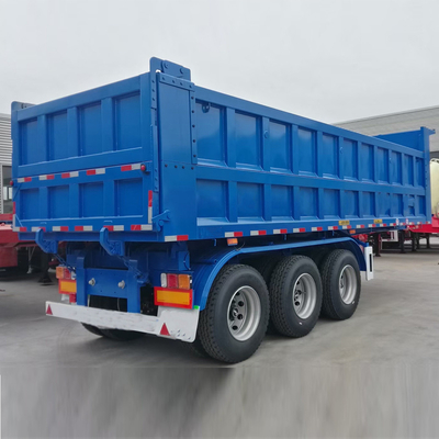 3 Achsen 60 Tonnen 80 Tonnen Ende Rückseite Verzinkter Dump Trailer Scharnier mit Ein-Teil-Toolbox