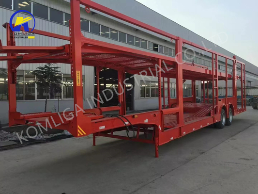 Stahl-Doppeldeck-Sepiauflieger für den Transport von Fahrzeugen zum Kazachstan-Markt