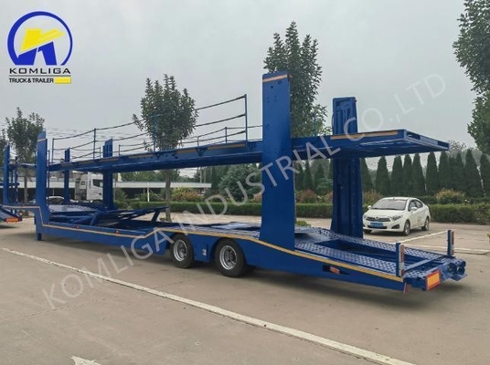 2 Achsen 6-8 Einheiten Hydraulisches Heben Transportfahrzeug Anhänger mit 13/16 Tonnen Achse