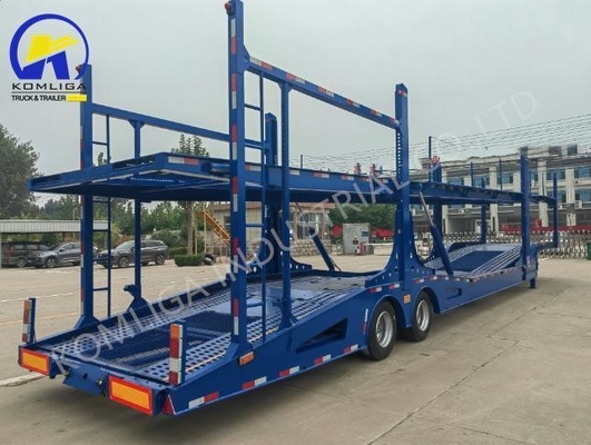2 Achsen 6-8 Einheiten Hydraulisches Heben Transportfahrzeug Anhänger mit 13/16 Tonnen Achse