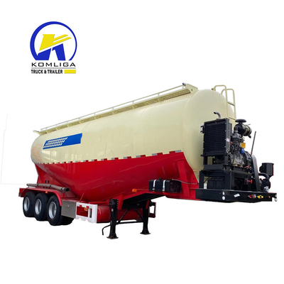 2-4 Achsen 40m3 45m3 50m3 Silo-Tanker Schüttzementanhänger mit Sicherheitsschutzstandard