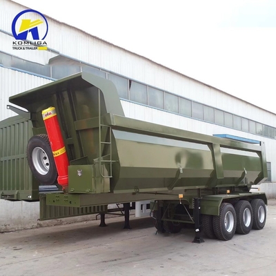 Gravel-Funktion 60 Tonnen Nutzlast End hinteren Kipper Dump Tipping Traktor Lastwagen Halbanhänger
