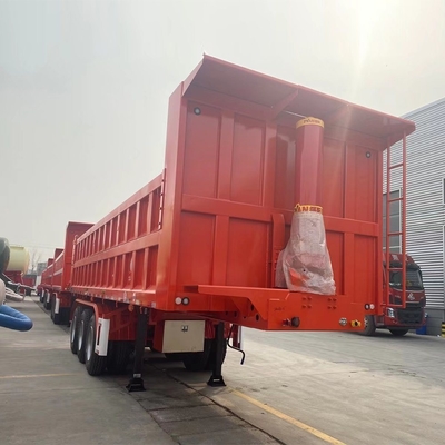 90 W mm*13 Dicke mm*10 Schicht Federblatt End-Dump-Anhänger für 60 Tonnen Kohle Transport