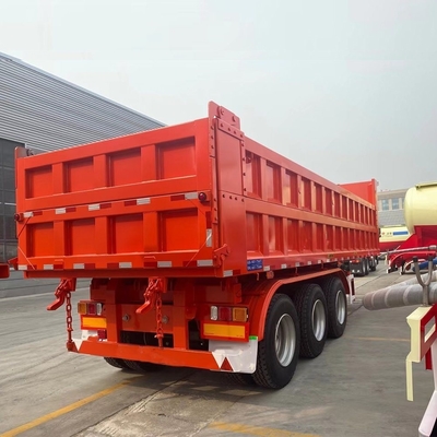 90 W mm*13 Dicke mm*10 Schicht Federblatt End-Dump-Anhänger für 60 Tonnen Kohle Transport