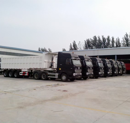 60/70/80 Tonnen Aluminium-Tipper-Anhänger Tandem mit Felge 9.00-22.5/8.00-20/8.5-20China