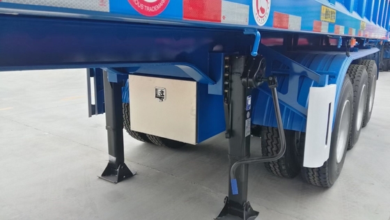 Endseite hinten 3 Achse 35 40 Kubikmeter Dump Tipper Anhänger mit Selbstdumpingfunktion