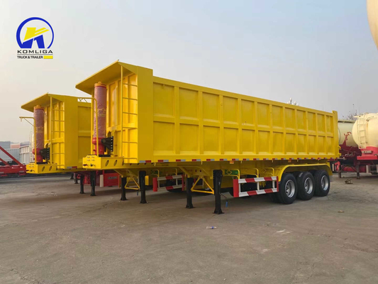 50 t Dump Semi-Trailer mit Radstütze 7000-8000 mm und GCC-Zertifizierung