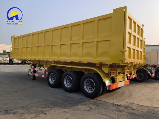 50 t Dump Semi-Trailer mit Radstütze 7000-8000 mm und GCC-Zertifizierung
