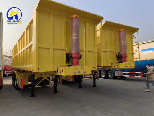 50 t Dump Semi-Trailer mit Radstütze 7000-8000 mm und GCC-Zertifizierung