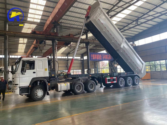 Steinfunktion Dump Trailer Schwerlast 50 t Semi-Trailer Tandem für den Transport