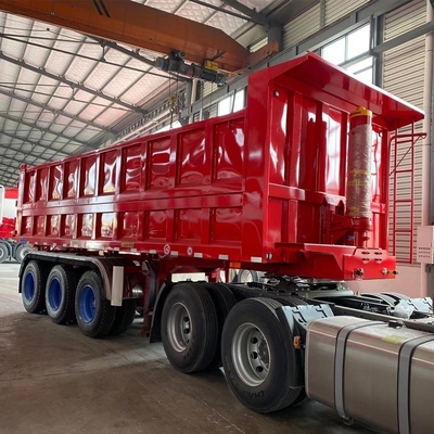 30-80tons Tipper-Dump-Anhänger mit CE-Zertifizierung und Cross-Arm-Type-Aufhängungssystem