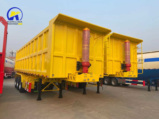3 Achsen 4 Achsen Hydraulischer Kipper Dump Trailer mit King Pin Jost 2,0 0r 3,5 Zoll und heiß