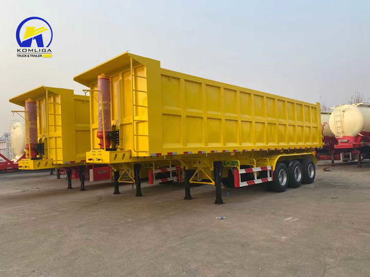 3 Achsen 4 Achsen Hydraulischer Kipper Dump Trailer mit King Pin Jost 2,0 0r 3,5 Zoll und heiß