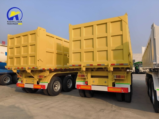 3 Achsen 4 Achsen Hydraulischer Kipper Dump Trailer mit King Pin Jost 2,0 0r 3,5 Zoll und heiß