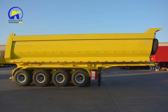 80 Tonnen Hydraulische Seitenbox Tipper Dumper Dump Semi Truck Anhänger für Afrika Jost King Pin