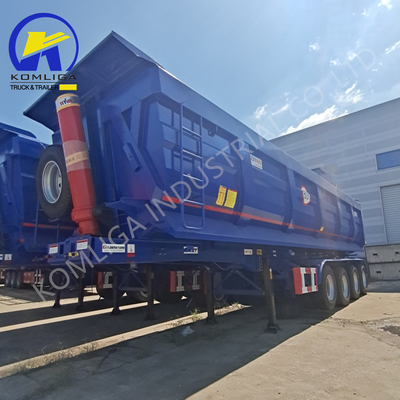 Fuwa/BPW Achsen Flachbett-Semianhänger für Schwerlastfahrzeuge 40cbm 45cbm Kipper-Dump-Anhänger