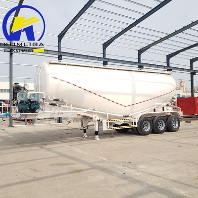 3 Achse 40/50 Cbm Bodenentladung/Entladung von Schüttzement/Fliegenasche/Floor/Pulvermaterial Transportbehälter/Tanker-Halbanhänger