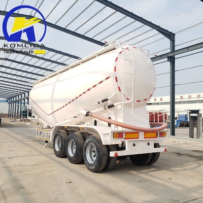 3 Achse 40/50 Cbm Bodenentladung/Entladung von Schüttzement/Fliegenasche/Floor/Pulvermaterial Transportbehälter/Tanker-Halbanhänger