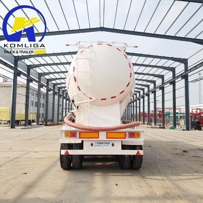 3 Achse 40/50 Cbm Bodenentladung/Entladung von Schüttzement/Fliegenasche/Floor/Pulvermaterial Transportbehälter/Tanker-Halbanhänger