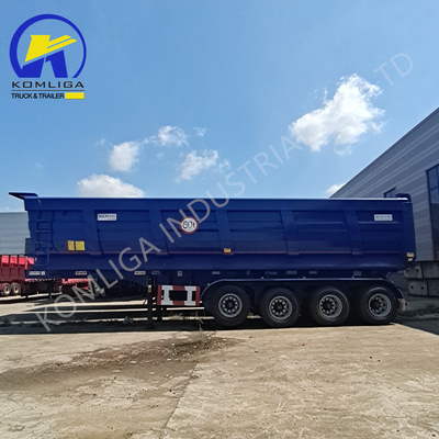 Schwere 3-Achsen-Sandtransporter-Tipper/Dump-Semi-Anhänger End-Dumping-Lkw-Anhänger