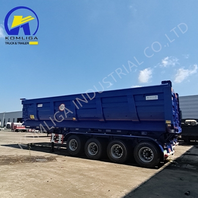 Schwere 3-Achsen-Sandtransporter-Tipper/Dump-Semi-Anhänger End-Dumping-Lkw-Anhänger