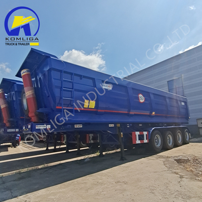 Schwere 3-Achsen-Sandtransporter-Tipper/Dump-Semi-Anhänger End-Dumping-Lkw-Anhänger