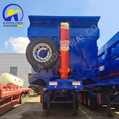 Schwere 3-Achsen-Sandtransporter-Tipper/Dump-Semi-Anhänger End-Dumping-Lkw-Anhänger