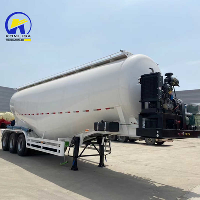 3 Achsen 50 t 40 cbm Silo Trockener Zementpulver Tanker Halbanhänger nach Russland/Kasachstan