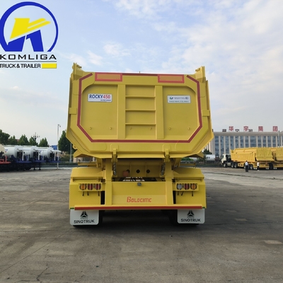 Sinotruk 3-Achsen-U-Form 70 Tonnen-Dump-Anhänger-Dumpper-Halbanhänger Wabco-Bremssystem