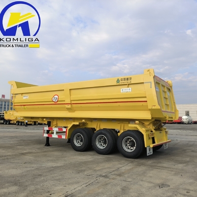 Sinotruk 3-Achsen-U-Form 70 Tonnen-Dump-Anhänger-Dumpper-Halbanhänger Wabco-Bremssystem