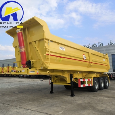 Sinotruk 3-Achsen-U-Form 70 Tonnen-Dump-Anhänger-Dumpper-Halbanhänger Wabco-Bremssystem