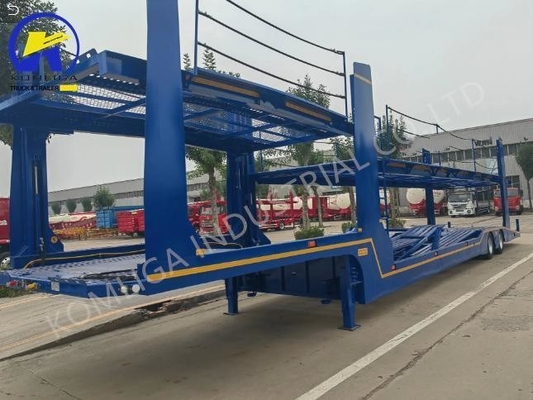 80T Ladekapazität GCC-zertifizierter Fahrzeugträger Halbanhänger für den Transport nach Usbekistan